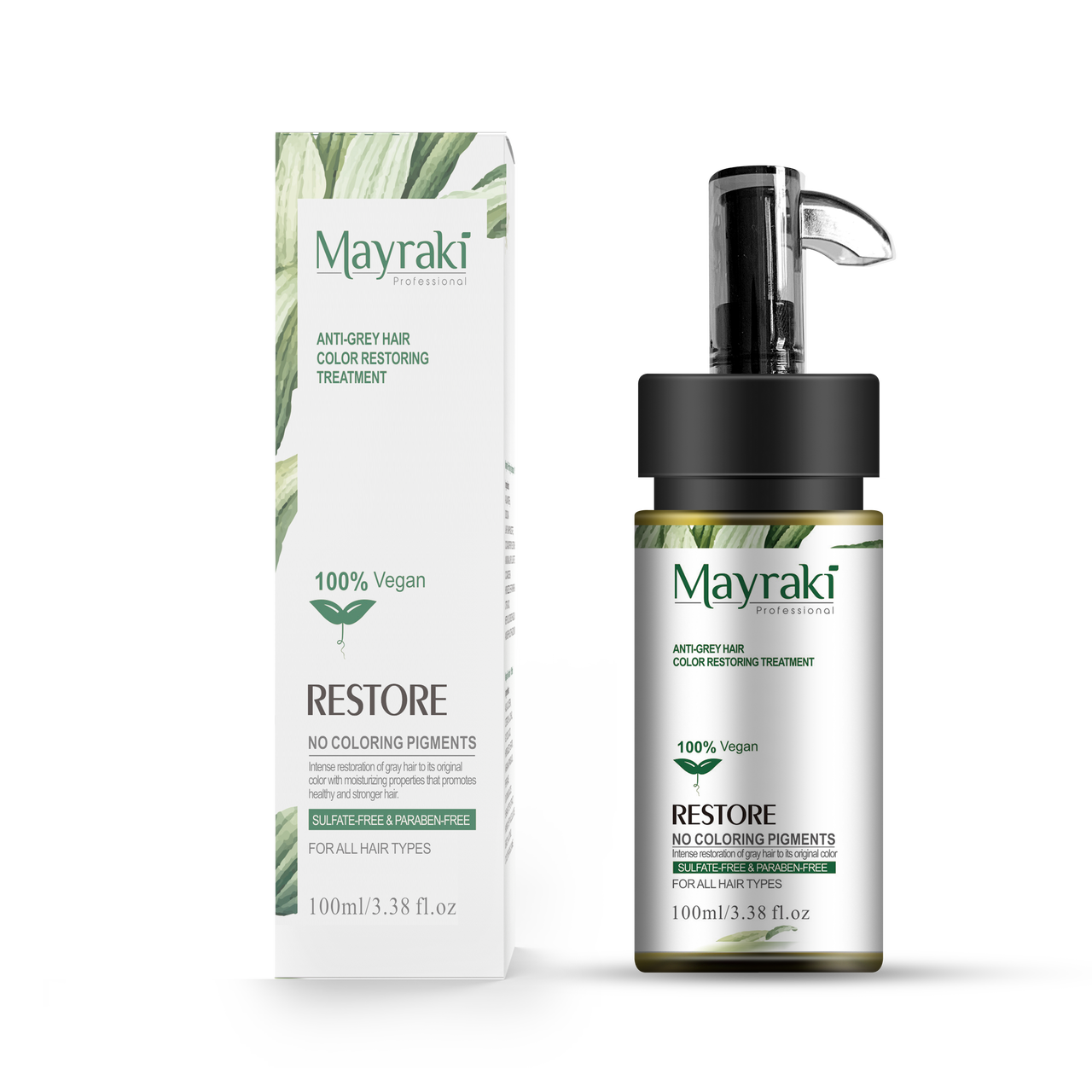 Get Rid Of Grey Hair Easily Mayraki Natural Hair Colour Restorer -  